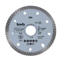 Disco Diamantado Turbo Silver 115mm KWB para Cortes en Seco o Húmedo