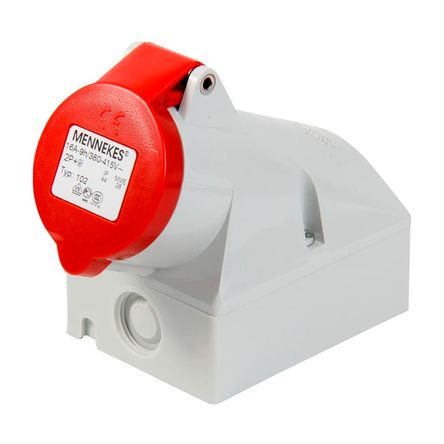 Toma visible IP44 16AMP 2P+T415V RJ 9H Mennekes Toma visible IP44 16AMP 2P+T415V RJ 9H Mennekes