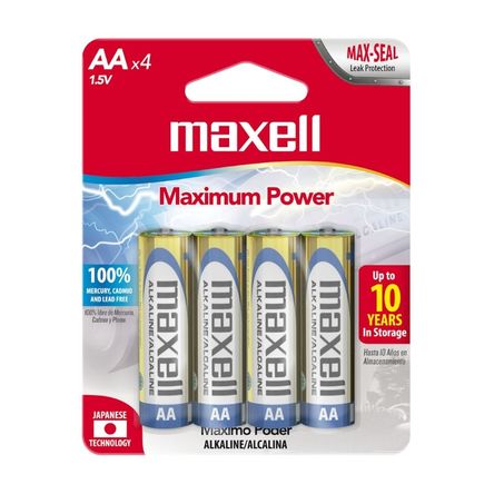 Pilas Pack x 4 AA Maxell Pilas Pack x 4 AA Maxell
