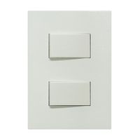 Placa Armada Orange: Interruptor Doble Matte Blanco