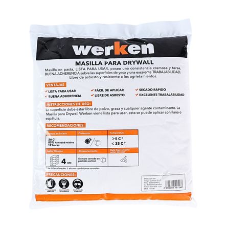 Masilla Drywall Bolsa 5Kg Werken Masilla Drywall Bolsa 5Kg Werken