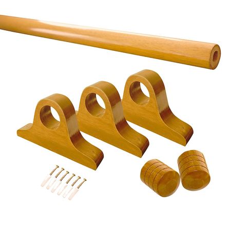 Pack cortinero 2.5m Madera Nature Orange