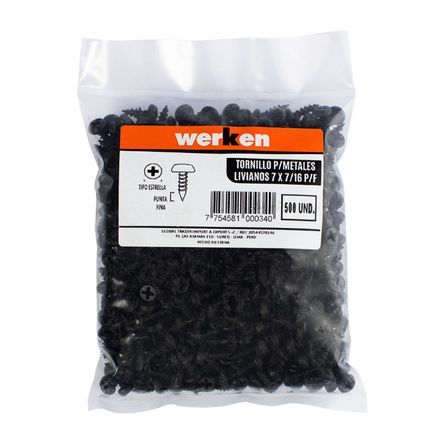 Tornillo Punta Fina 7x7/16 Tornillo Punta Fina 7x7/16