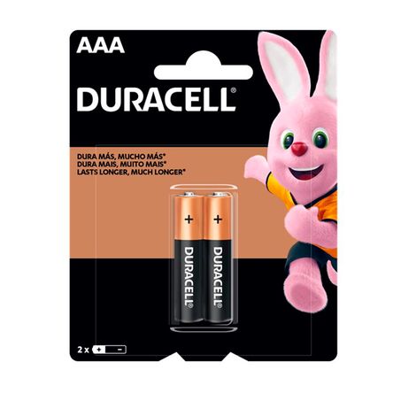 Pilas Duracell AAA X 2 Alcalinas de Larga Duración Pilas Duracell AAA X 2 Alcalinas de Larga Duración