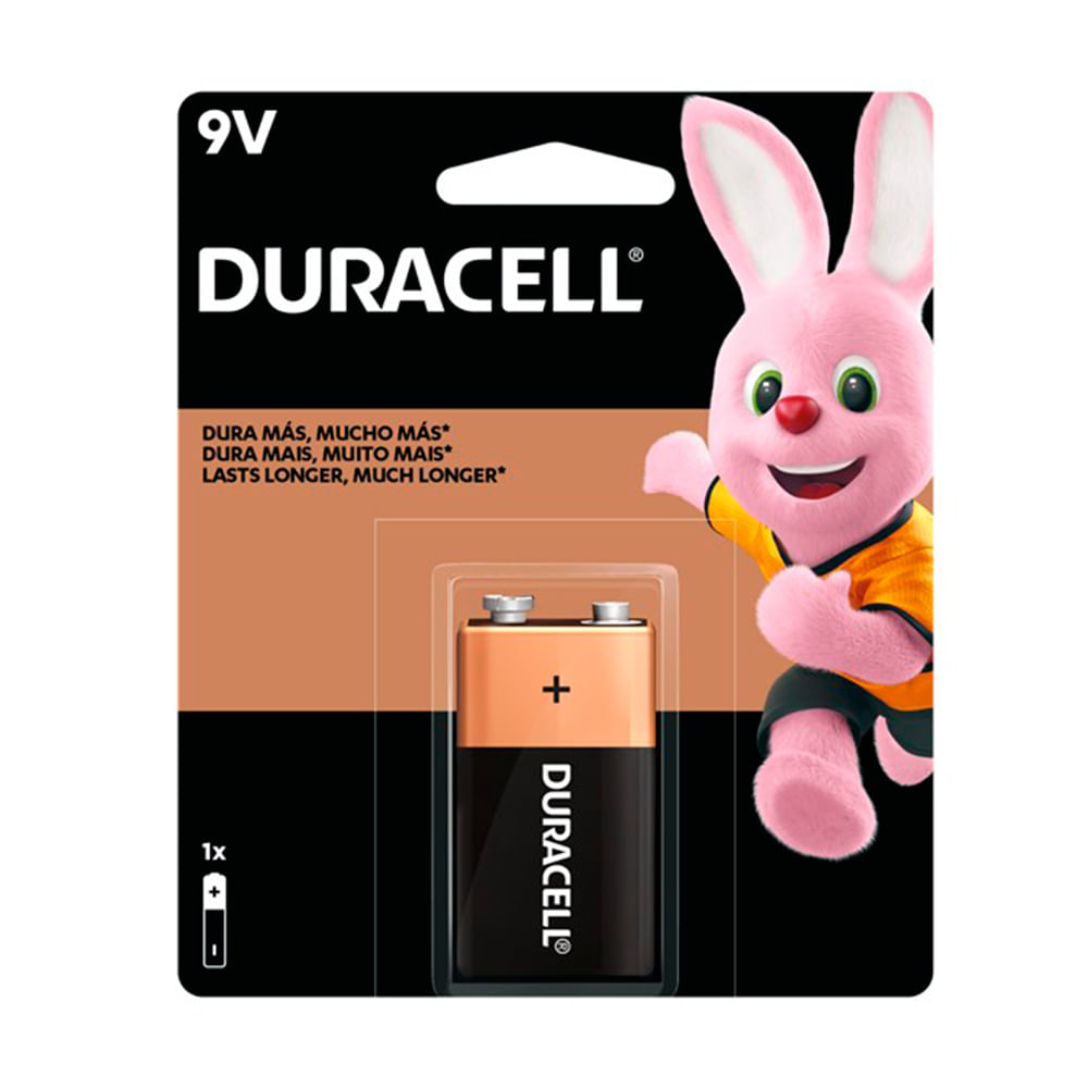 Pilas Duracell 9V Zinc/Carbón Negro Pilas Duracell 9V Zinc/Carbón Negro