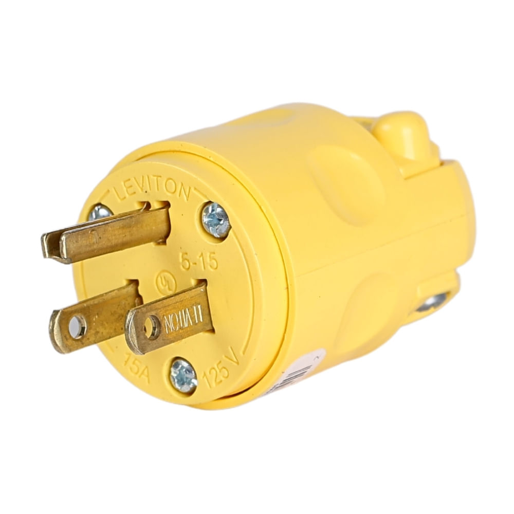 Enchufe 15A 125V L/T PVC Leviton