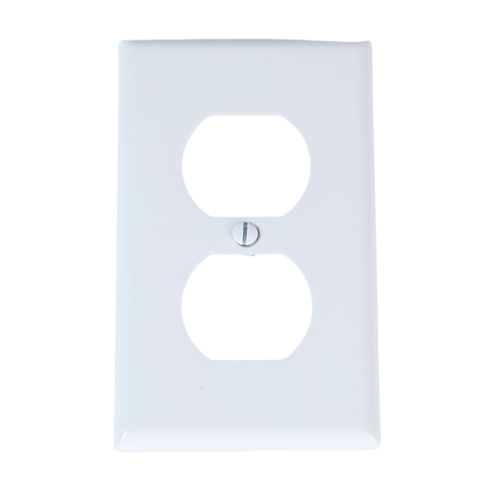 Placa Doble Baquelita Blanca Leviton Placa Doble Baquelita Blanca Leviton