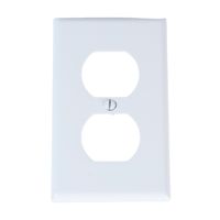 Placa Doble Baquelita Blanca Leviton