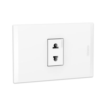 Tomacorriente Universal Bticino MODUS4 Blanco de Policarbonato Tomacorriente Universal Bticino MODUS4 Blanco de Policarbonato