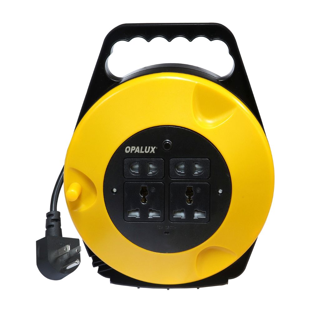 Extensión Carrete 2 Tomas Universales 10m Opalux Extensión Carrete 2 Tomas Universales 10m Opalux