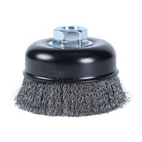 Grata de copa acero ondulado para amoladora M14 100mm Kwb