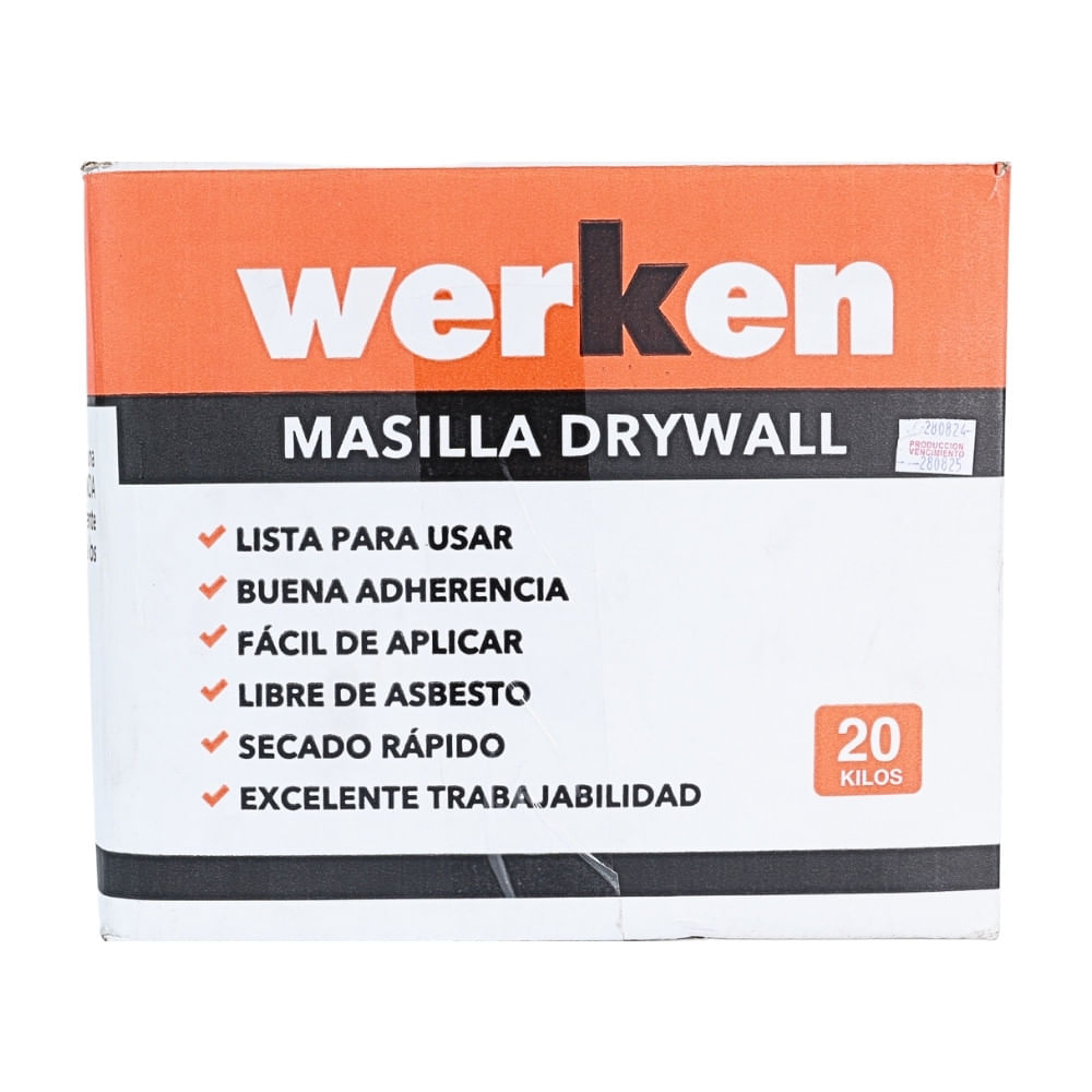 Masilla Drywall Caja 20kg Werken