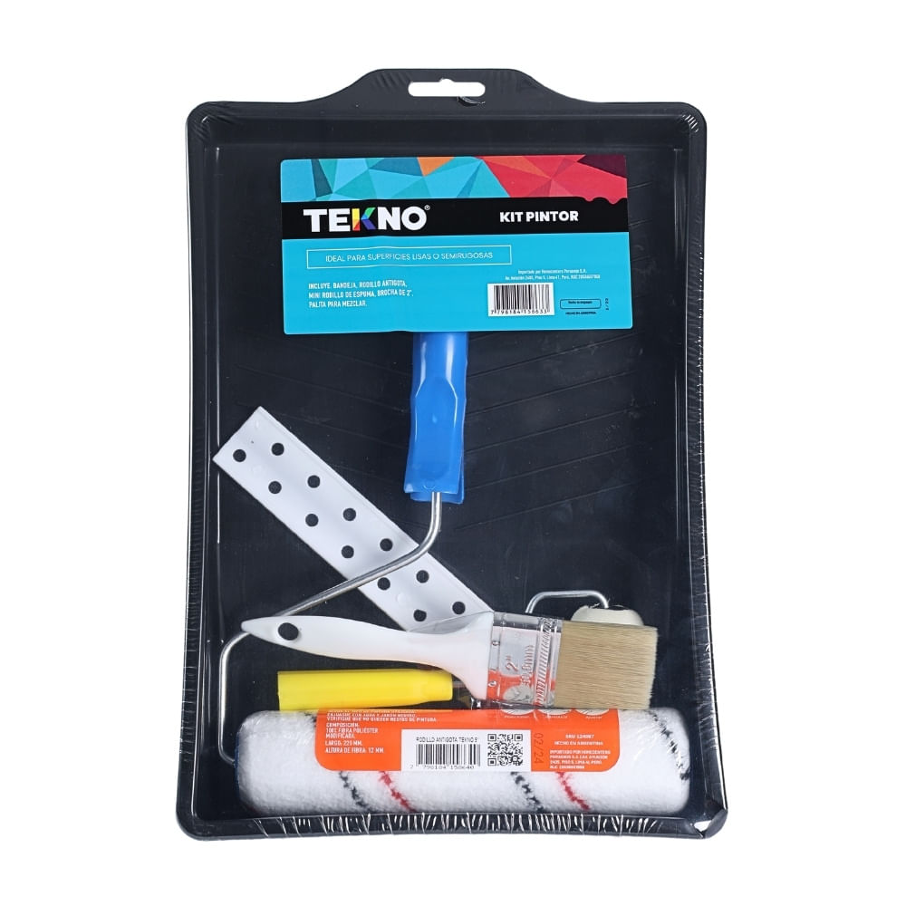 Kit Pintor Tekno de Polipropileno/Acero Blanco Kit Pintor Tekno de Polipropileno/Acero Blanco