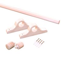 Pack cortinero 2.5m Madera Almendra Orange