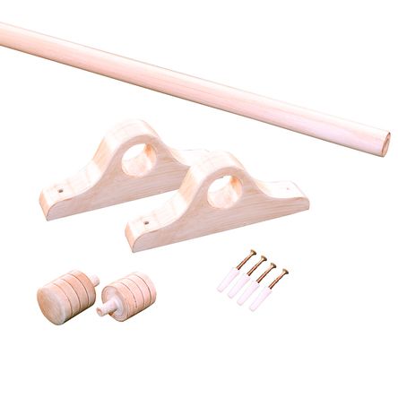 Pack cortinero 2.5m Madera Almendra Orange Pack cortinero 2.5m Madera Almendra Orange