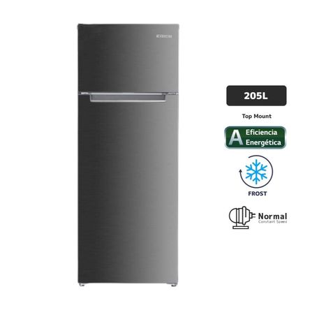 Refrigeradora Frost 205 litros 2pn Inox Blackline Refrigeradora Frost 205 litros 2pn Inox Blackline