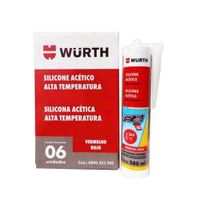 Silicona Acética Alta Temp Roja 280Ml