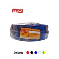 CABLE THW-90 CAB. 450/750V 14 AWG CELSA - Azul - 100 Metros