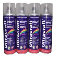 Pintura Spray Color Laca Transparente X4 Unidades Ultracraft