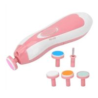 Lima de Uñas Rosado Eléctrica para Niños para Recién Nacidos 6 en 1
