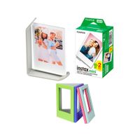 Pack de Pelicula Fujifilm instax mini x20+1 Portafoto+4 Marcos Iman