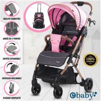 Coche De Paseo Maleta SUNNY GOLD Dark Pink