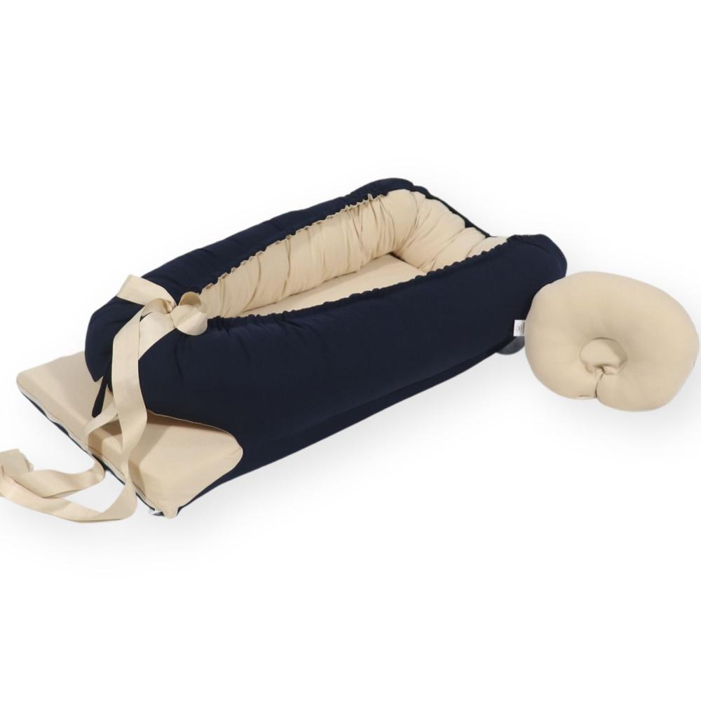 Nido Colecho Acolchonaditos Azul Beige