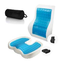 Cojín Lumbar y Cojín Coxis Gel Tech  Regalo Cojín Cervical Teraflex