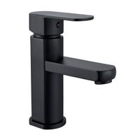 Mezcladora para Lavatorio Monocomando Orange Baja Oslo Negro Mate