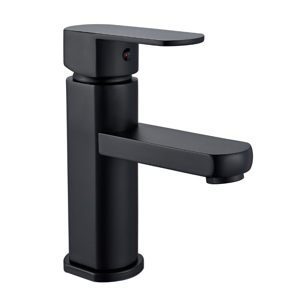 Mezcladora para Lavatorio Monocomando Orange Baja Oslo Negro Mate