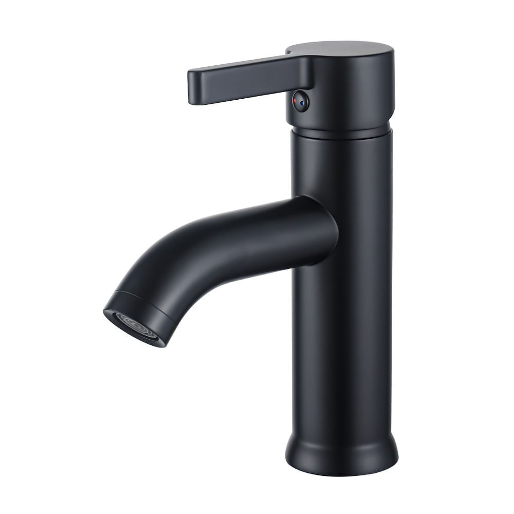 Mezcladora para Lavatorio Monocomando Orange Baja Neo Negro Mate