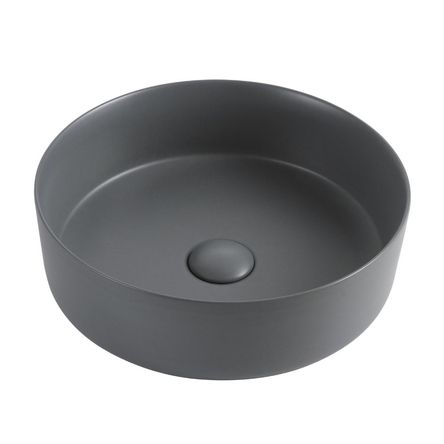 Ovalín Nápoles 36x36x11.4cm Gris Mate Orange Ovalín Nápoles 36x36x11.4cm Gris Mate Orange