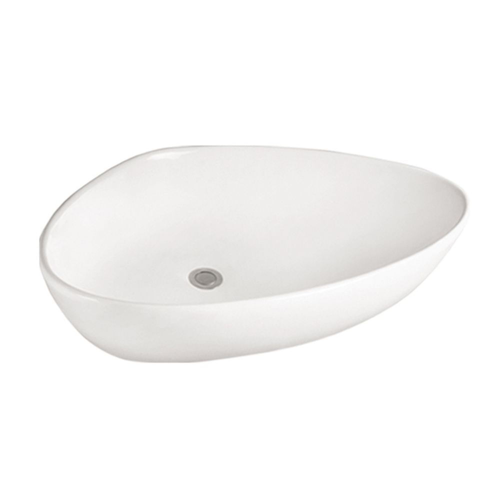 Ovalín Cerámico Verona Blanco Brillante Orange Ovalín Cerámico Verona Blanco Brillante Orange