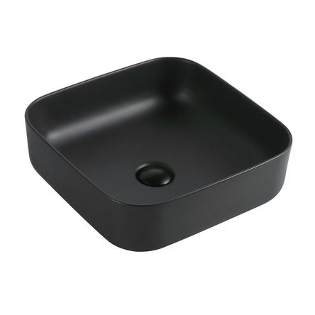 Ovalín Ginebra 39x39x14cm Negro Mate Orange Ovalín Ginebra 39x39x14cm Negro Mate Orange