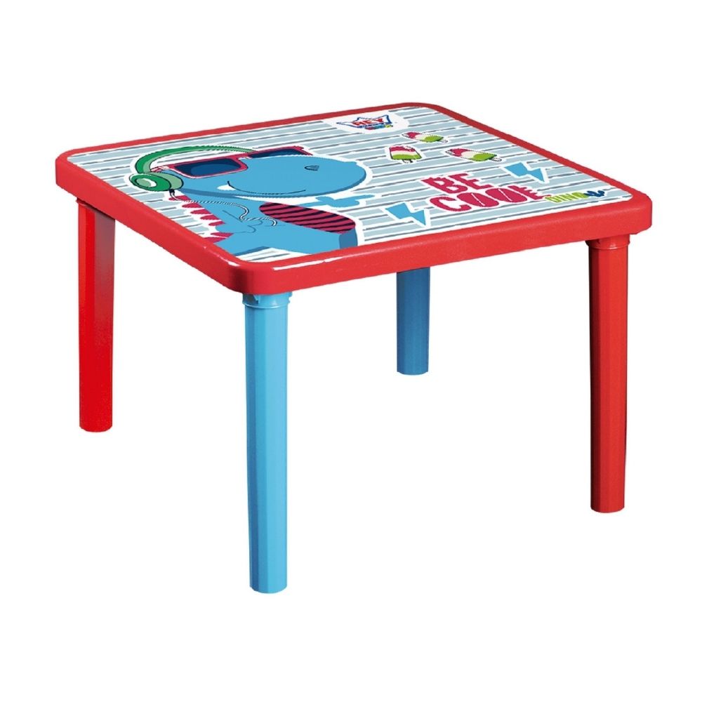 Mesa Cuadrada Plástico Reyplast Junior Decorado Niño