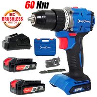 TALADRO ATORNILLADOR PERCUTOR INALAMBRICO 12.7mm DONGCHENG DCJZ2060IAM 20V 60NM 2BAT X 2AH BRUSHLESS