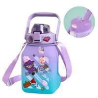 Tomatodo Portátil Con Stickers 2D y 3D Sports 1500 ml Tapa Lila  975LI08