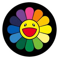 Alfombra Modelo Circular De Pelo Corto Girasol Multicolor  582MT02