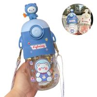 Tomatodo Portátil Oso Mebo 3D Con Stickers de 600 ml Azul  925AZ08