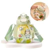 Tomatodo Portátil Estilo Kawaii De 1200 ml Con Stickers Verde  938VR08