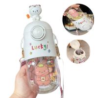 Tomatodo Portátil Oso Mebo 3D Con Stickers de 600 ml Blanco  927BL08