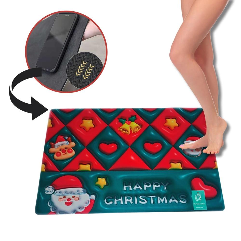 Alfombra Absorbente 3D Navidad Happy Christmas  538HC03