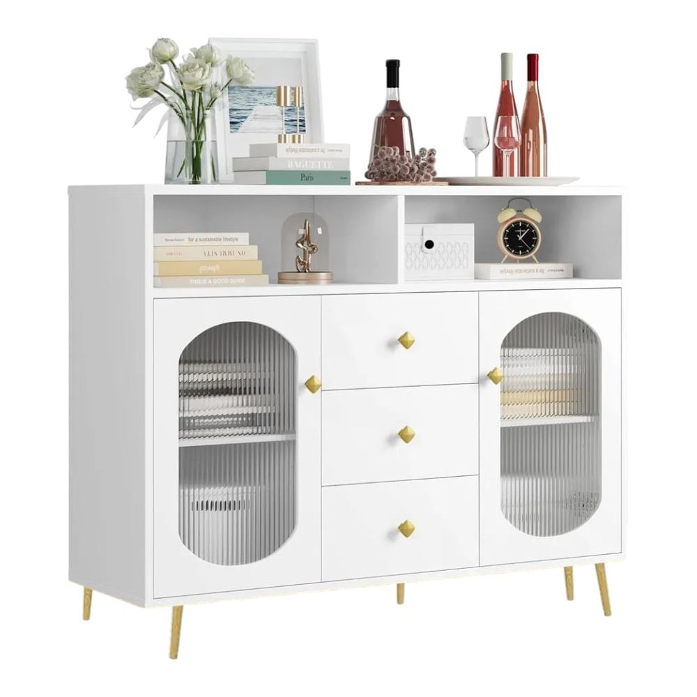 Aparador Vitrina Milano Blanco Muebles Bonno