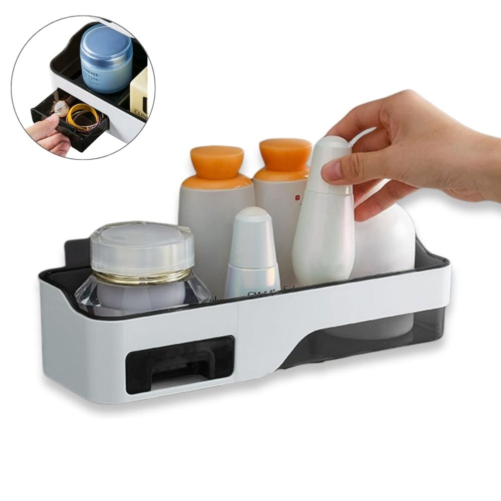 Repisa De Baño Con Cajón Adhesivo 328EQS03