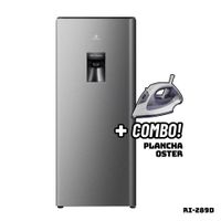Refrigeradora INDURAMA 177 L Con DISP De Agua Plateado RI-289D + Plancha OSTER