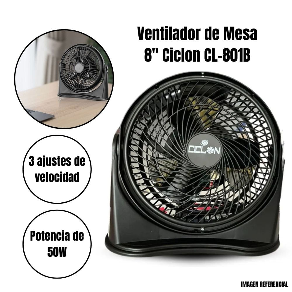 Ventilador de Mesa 8” CICLON CL-801B