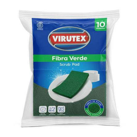 Esponja Verde Virutex x 10 Unidades Esponja Verde Virutex x 10 Unidades