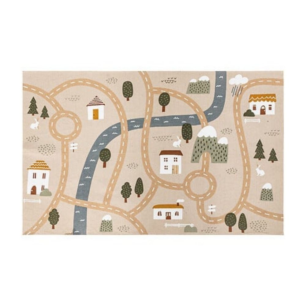 Alfombra Carretera Infantil Yute 100x150cm