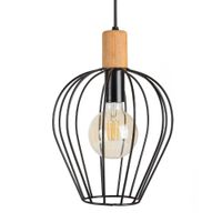 Lámpara Colgante Ciametsa Corazón 1 Luz E27 Madera