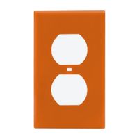 Placa Doble Nylon Leviton Naranja